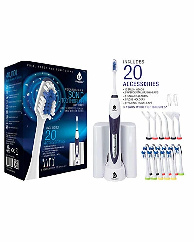Pursonic S520 White Ultra High Powered Sonic Electric Toothbrush With Dock Charger Women 3 Pursonic S520 White Ultra High Powered Sonic Electric Toothbrush With Dock Charger Women