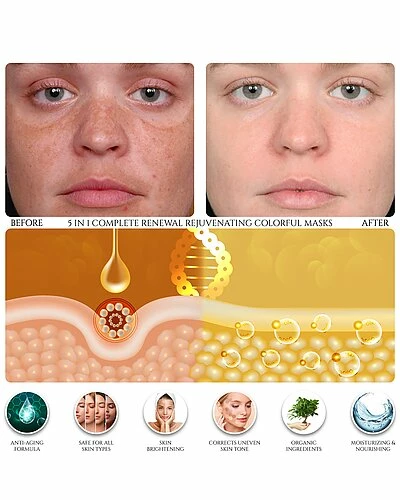 Predire Paris 5-in-1 Renewal Multi-Treatment Masks 16pc Set Women 7 Predire Paris 5-in-1 Renewal Multi-Treatment Masks 16pc Set Women - Image 5