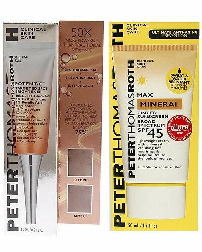 Peter Thomas Roth Nt-C Targeted Spot Brightener & Max Mineral Tinted Sunscreen SPF 45 Kit Women 4 Peter Thomas Roth Nt-C Targeted Spot Brightener & Max Mineral Tinted Sunscreen SPF 45 Kit Women - Image 2