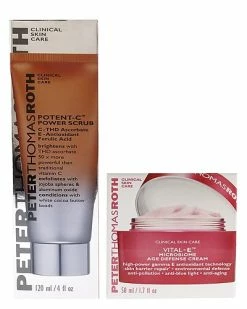 Peter Thomas Roth Vital-E Microbiome Age Defense Cream & Potent-C Power Power Scrub Kit Women -Peter Thomas Roth shop 1111223301 RLLD 2