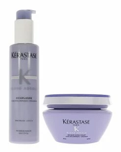 Kérastase Blonde Absolu Ultra Violet Masque & Cicaplasme Serum 2pc Kit Women