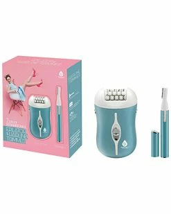 Pursonic 2-Speed Rechargeable Epilator & Hairline Trimmer Kit Women