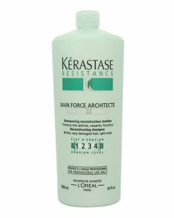 Kérastase Unisex Resistance Bain De Force Architect Reconstructing 34oz Shampoo Women