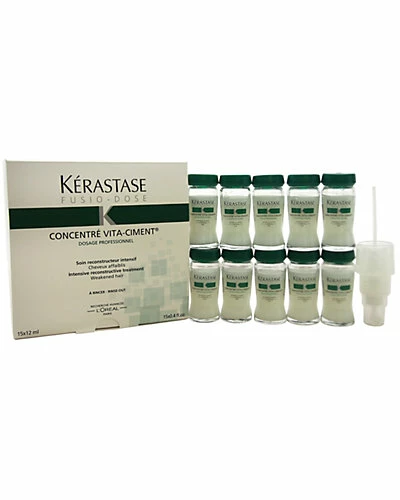 Kérastase Unisex Set Of 15 Fusion Dose Concentrate Vita Ciment Treatment Women 4 Kérastase Unisex Set Of 15 Fusion Dose Concentrate Vita Ciment Treatment Women - Image 2